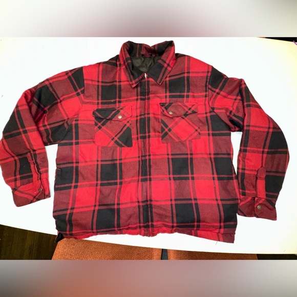 North Face Reversible Men's SHACKET Plaid Flannel Shirt Jacket XL